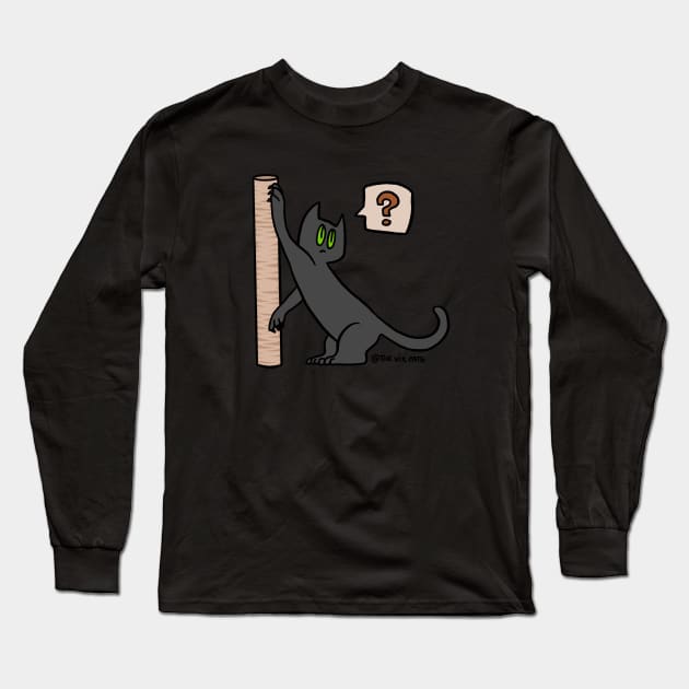 The scratching post dilema Long Sleeve T-Shirt by The Vix Cats